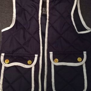 Navy & White Vest